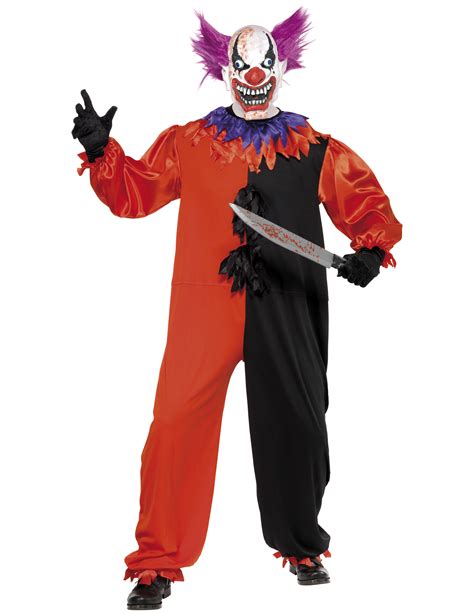 Scary Halloween Clown Costume For Adults