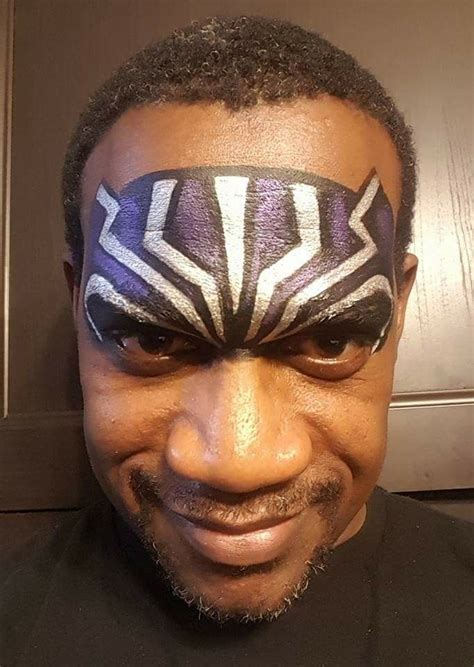 Cory Morgan Black Panther Face Painting Design Maquillaje Infantil