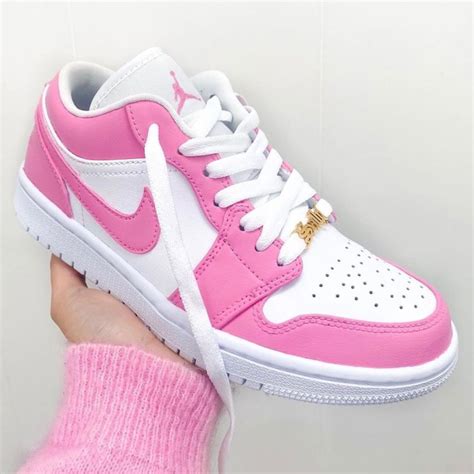jordan shoes custom hot pink air jordan 1 lows color pink size various
