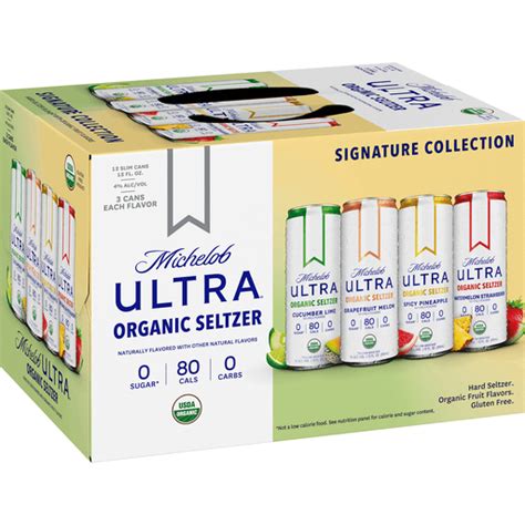 Michelob Ultra Organic Hard Seltzer Variety Pack 12 Pack 12 Fl Oz