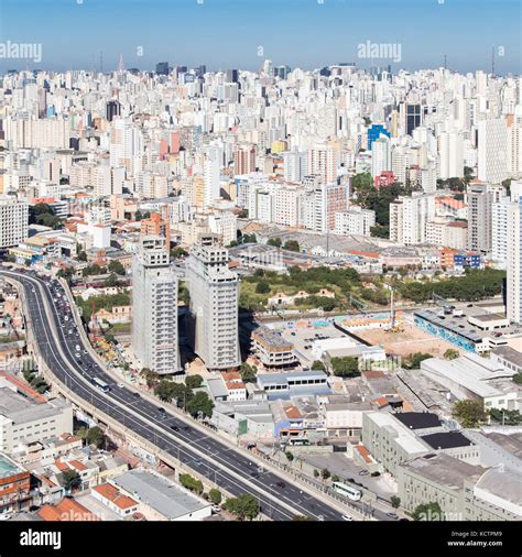 Aerial View Of The City Of São Paulo Brazil Downtown Stock Photo Alamy