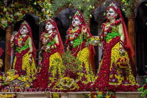 Sri Radha Madhava Flower Outfits Darshan