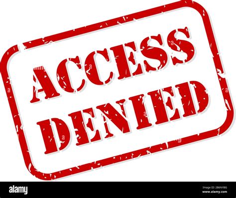 Access Denied Red Rubber Stamp Vector Isolated Stock Vector Image And Art