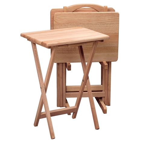 Winsome Wood 5 Piece Tv Table Set Natural Amazonca Home And Kitchen