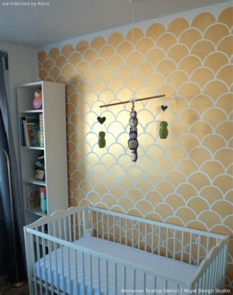 5 Baby Room Décor Accent Walls Ideas Nursery Stencils Royal Design