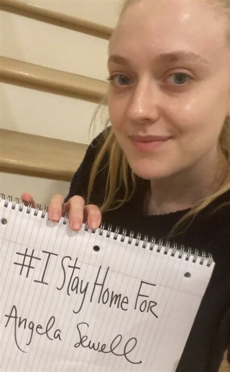 Dakota Fanning From Stars Participating In The Istayhomefor Challenge