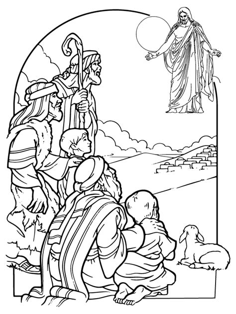 The Resurrection Of Jesus Christ Coloring Page Free Printable