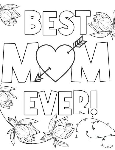 Mothers Day Coloring Page Free Printable Cenzerely Yours