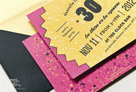 Bespoke Design: 80'S PARTY INVITATIONS — Sincerely Jackie Long Island