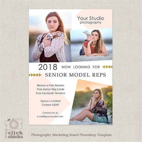 Senior Model Rep Template Marketing Board For Photographers Mini