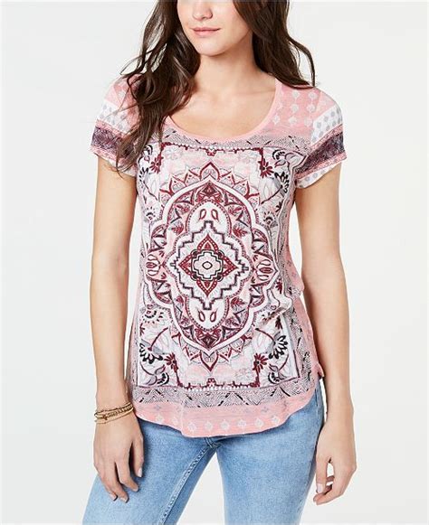 Check spelling or type a new query. Lucky Brand Printed T-Shirt & Reviews - Tops - Women - Macy's