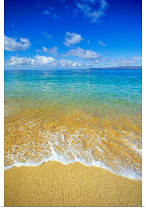 Hawaii Maui Makena Beach Shoreline And Calm Turquoise Ocean Poster