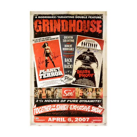 Rosario Dawson And Rose Mcgowan Autographed Grindhouse