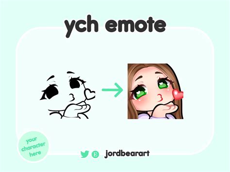 Custom Blowing Kiss Love Ych Emote For Twitch Discord Etsy Uk