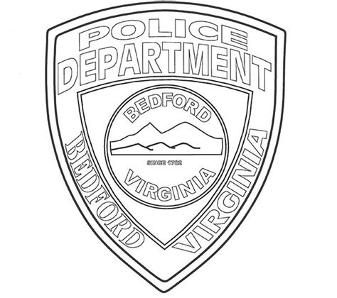 Boone county sheriff in burlington, ky has fun coloring pages available. Berford Virginia Police Badge Coloring Page : Coloring Sky