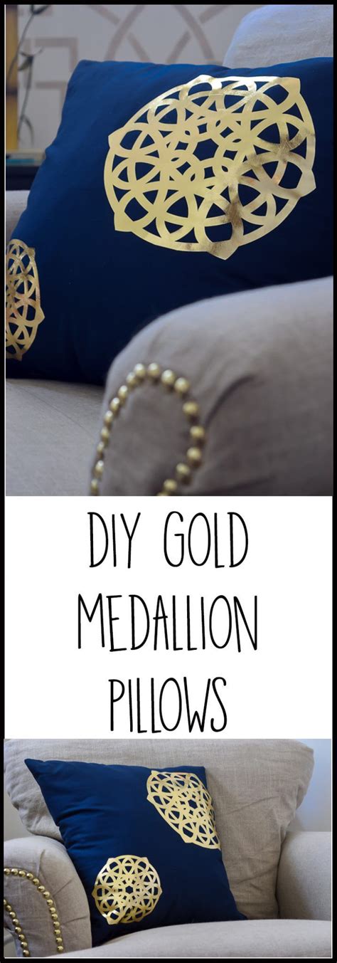 Gold Medallion Pillows Diy Pillows Decorative Diy Diy Pillows