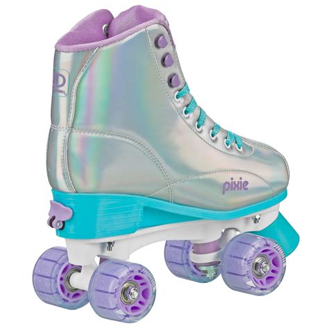 Roller Derby Girls Pixie Holographic Roller Skates With Adjustable