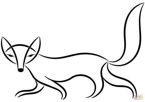 We use this laminator and cannot express how much we love it! Decorative Fox coloring page | Free Printable Coloring Pages