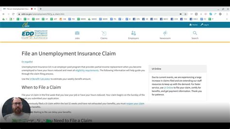 A) to apply for unemployment insurance benefits you should: How to Apply for Unemployment in California STEP BY STEP ...