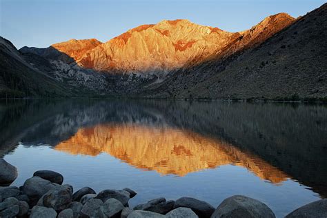 Usa California Convict Lake At Sunrise Photograph By Jaynes Gallery