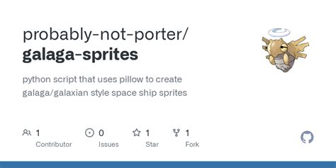 Github Probably Not Porter Galaga Sprites Python Script That Uses Pillow To Create Galaga