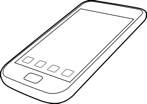 Free Smartphone Clipart Black And White Download Free Smartphone