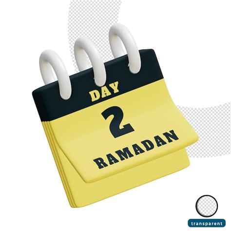 Premium Psd 3d Rendering Day 2 Ramadan Calendar