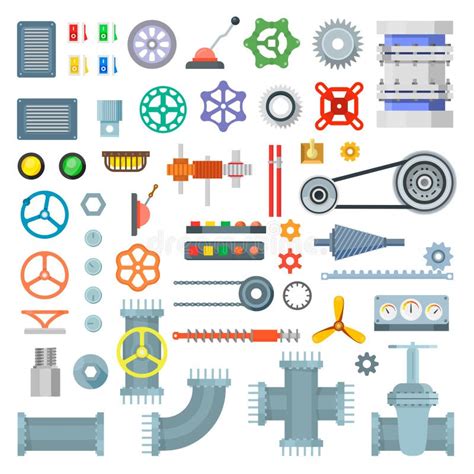 Part Of Machinery Manufacturing Work Detail Gear Mechanical Equipment