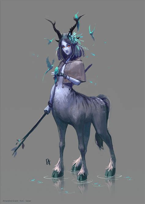 Sanae Amandine Girard Koni On ArtStation At Mythical Creatures Mythical Creatures Art