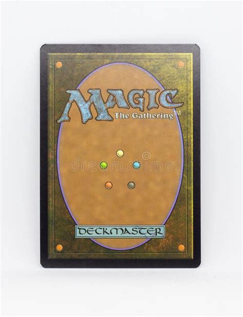 Gatherer is the magic card database. Back View Of A Magic The Gathering Card Editorial Stock Image - Image of pile, editorial: 181600799
