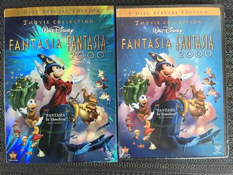 Disney Fantasia 1940 And Fantasia 2000 Special Edition 2 Dvd Wslipcover