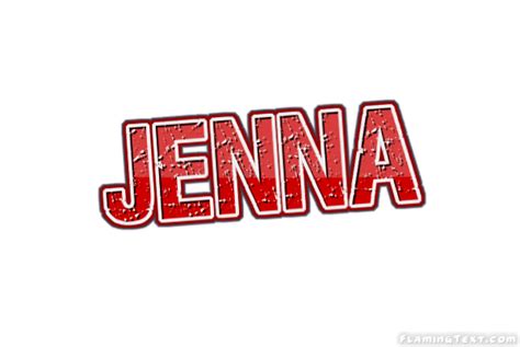 jenna Лого Бесплатный инструмент для дизайна имени от flaming text