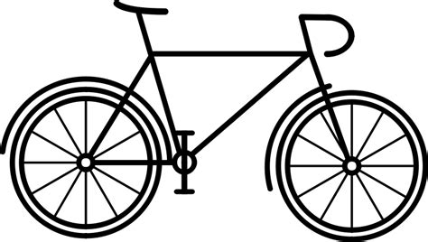 Bicycle Line Art Openclipart