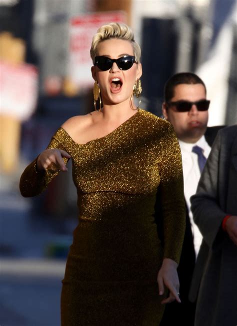 Katy Perry Arrives At Jimmy Kimmel Live In Los Angeles 02252019