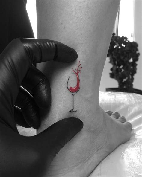 18 Best Wine Tattoos For Women Minimalist Tattoo Wine Tattoo Small