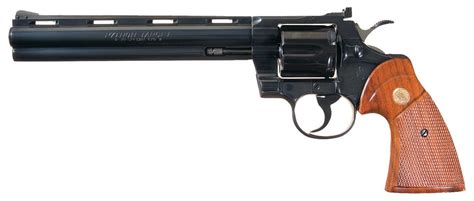 Scarce 8 Inch Barrel Colt Python Target Model Double Action Revolver In