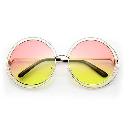Indie Retro Dual Metal Round Mirrored Lens Sunglasses 9621 Mirrored Lens Sunglasses Round
