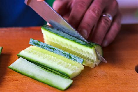 How To Cut A Cucumber Different Techniques Making Salads