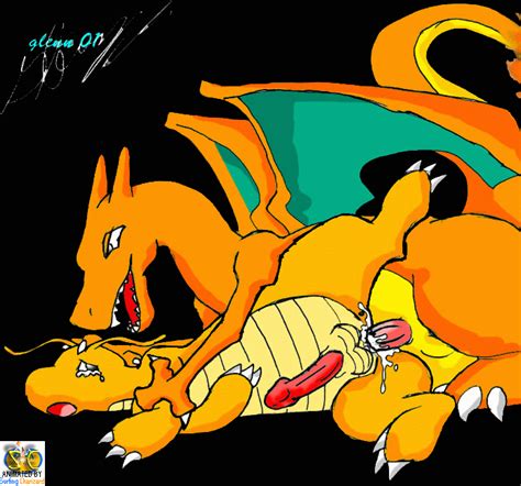 Rule 34 Animated Anthro Black Background Charizard Dragonite Furry Male Only Nintendo