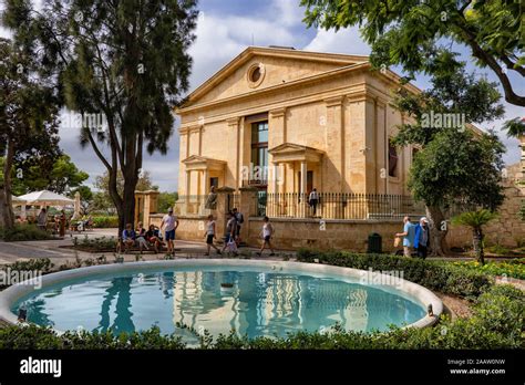 Upper Barrakka Gardens In Valletta Malta City Garden With Fountain
