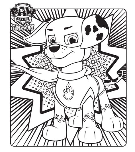 Malvorlage paw patrol mighty pups rubble mighty pups. PAW Patrol Super Pups Colouring Page | Paw patrol coloring pages, Paw patrol coloring, Dog ...