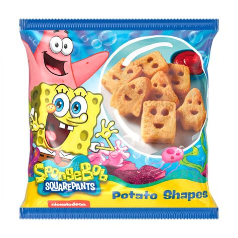 Spongebob Squarepants Potato Shapes 600g Air Fryer Food Iceland Foods