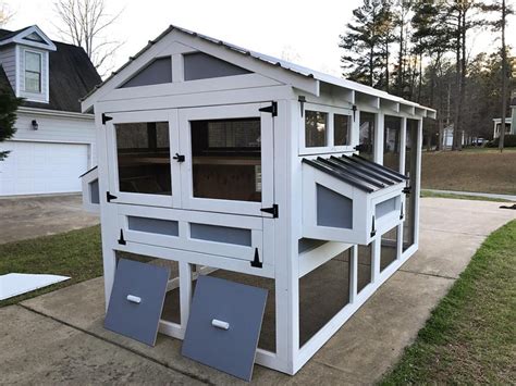 The photo above of the little red shed was the existing chicken coop and tiny outdoor run when we purchased our farm house. American Coop | Carolina Coops