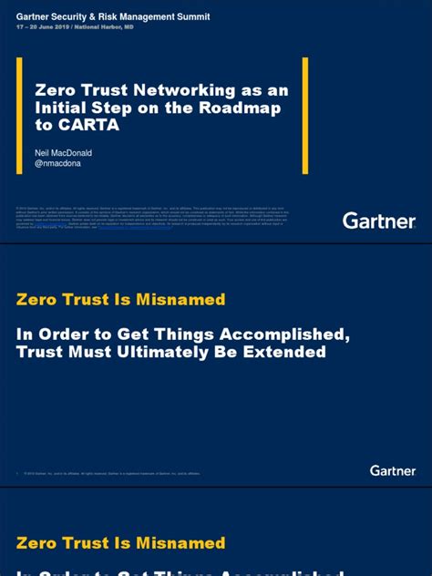 Gartner Zero Trust Networking As An Initial Step Pdf Cloud
