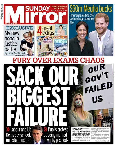 Sunday Mirror Front Page Th Of December Today S Papers Riset