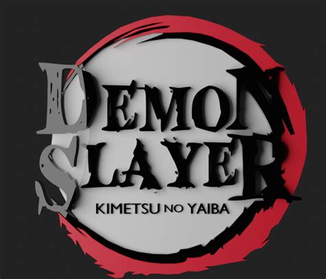 Free Stl File Demon Slayer Logo・3d Print Model To Download・cults