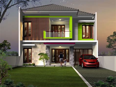 Terdapat taman bagian depan, taman belakang juga 1 carport. 61 Contoh Desain Rumah Minimalis Modern Nuansa Alam Paling ...