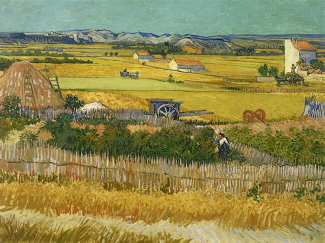 The Harvest Vintage Autumn Landscape Vincent Van Gogh