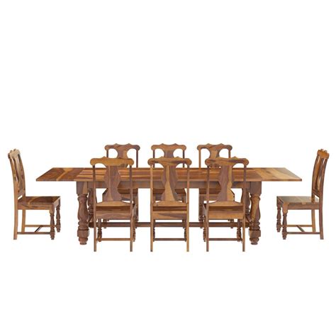 The dining table is the centerpiece of many styles—traditional, modern, transitional, eclectic—and favorite farmhouse. Rustic Solid Wood Dining Table & Chair Set Furniture w ...
