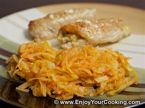 Adding bacon makes it delicious. Braised White Cabbage | Recipe | My Homemade Food Recipes ...